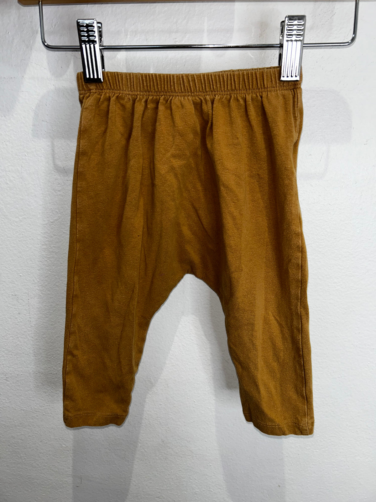 Tan drop crotch pants 12-18m