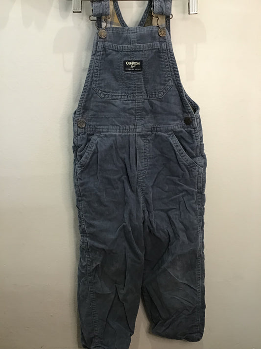 Overalls lined blue cord 5y