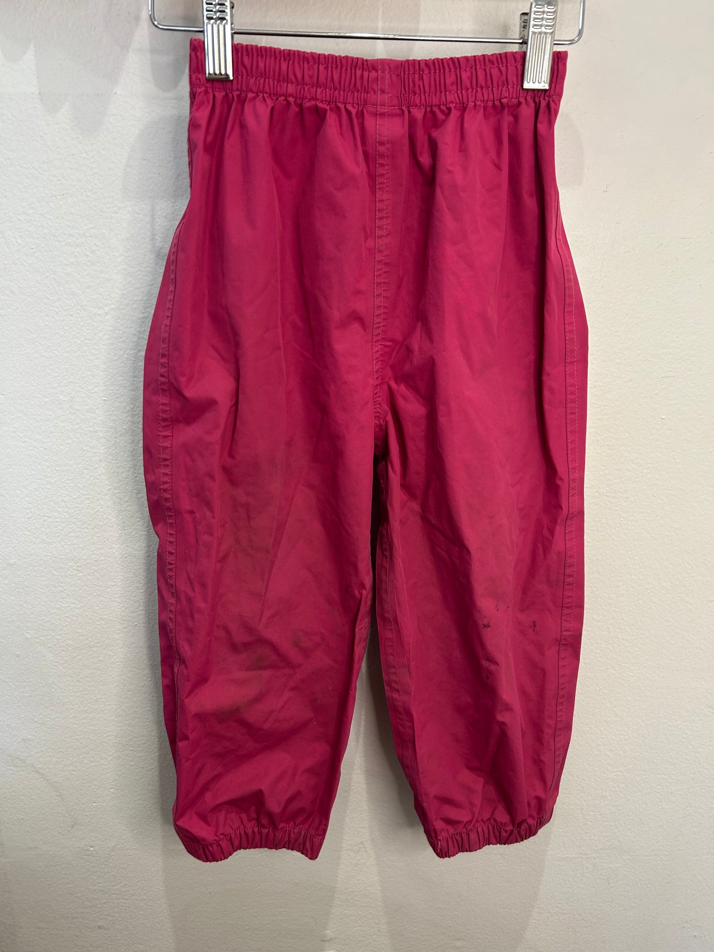 Hot pink rainpants 3y VGUC