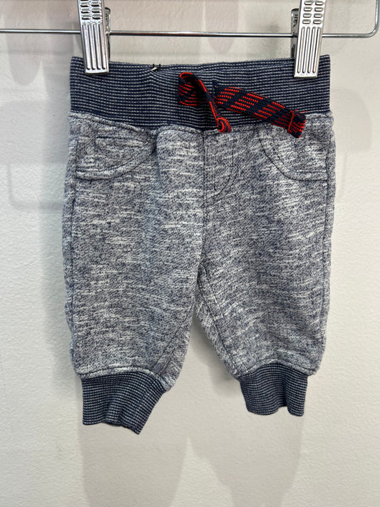 Red drawstring joggers 0-3m