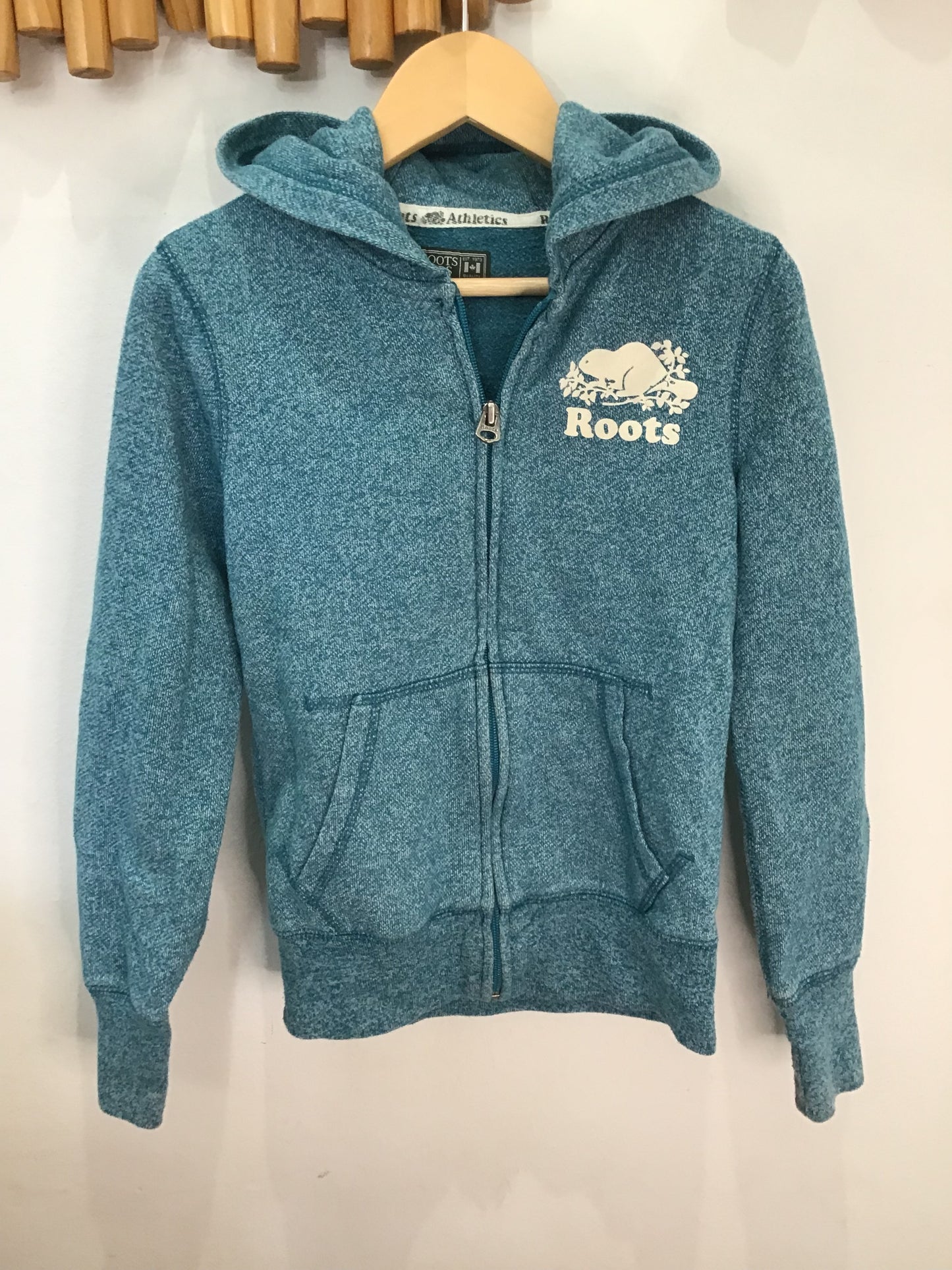 Roots teal sweatshirt 7-8y*