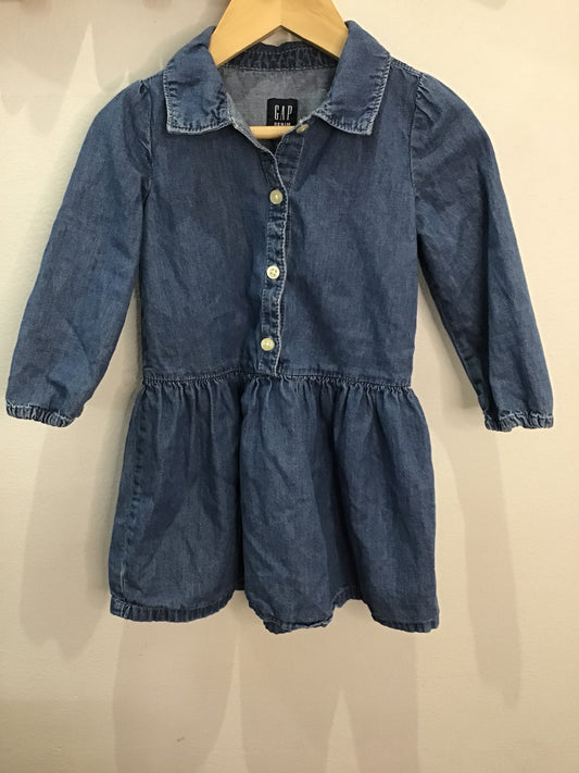 Denim shirt dress 3y