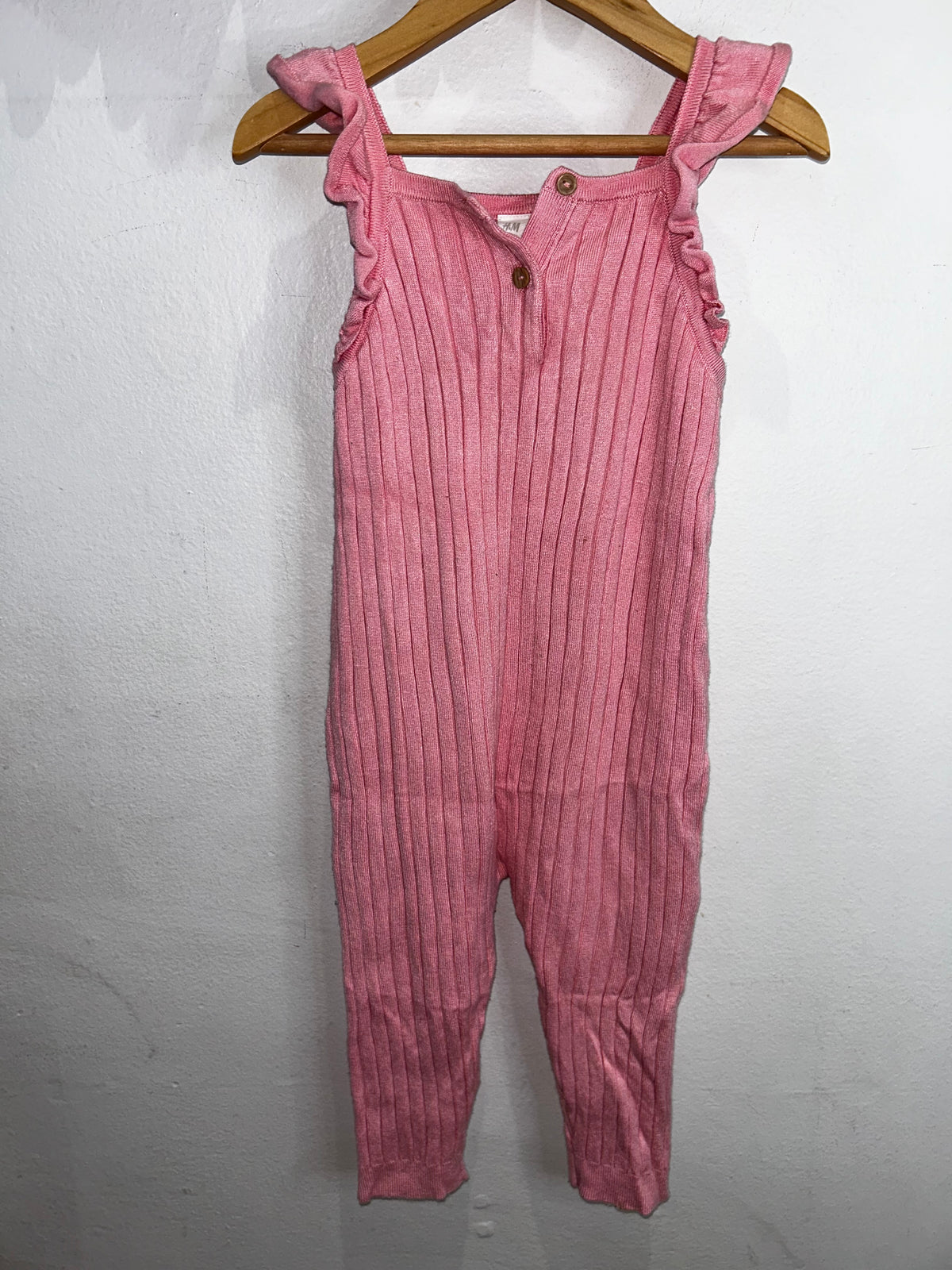 Pink sweater romper 12-18m