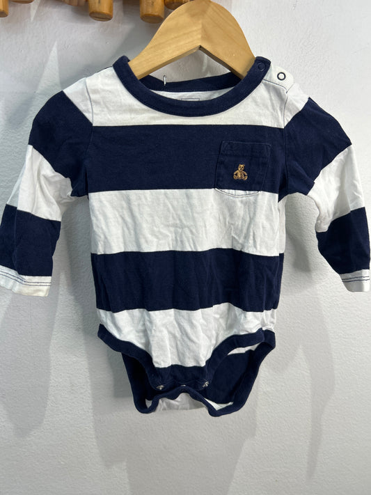Thick stripe onesie B 6-12m