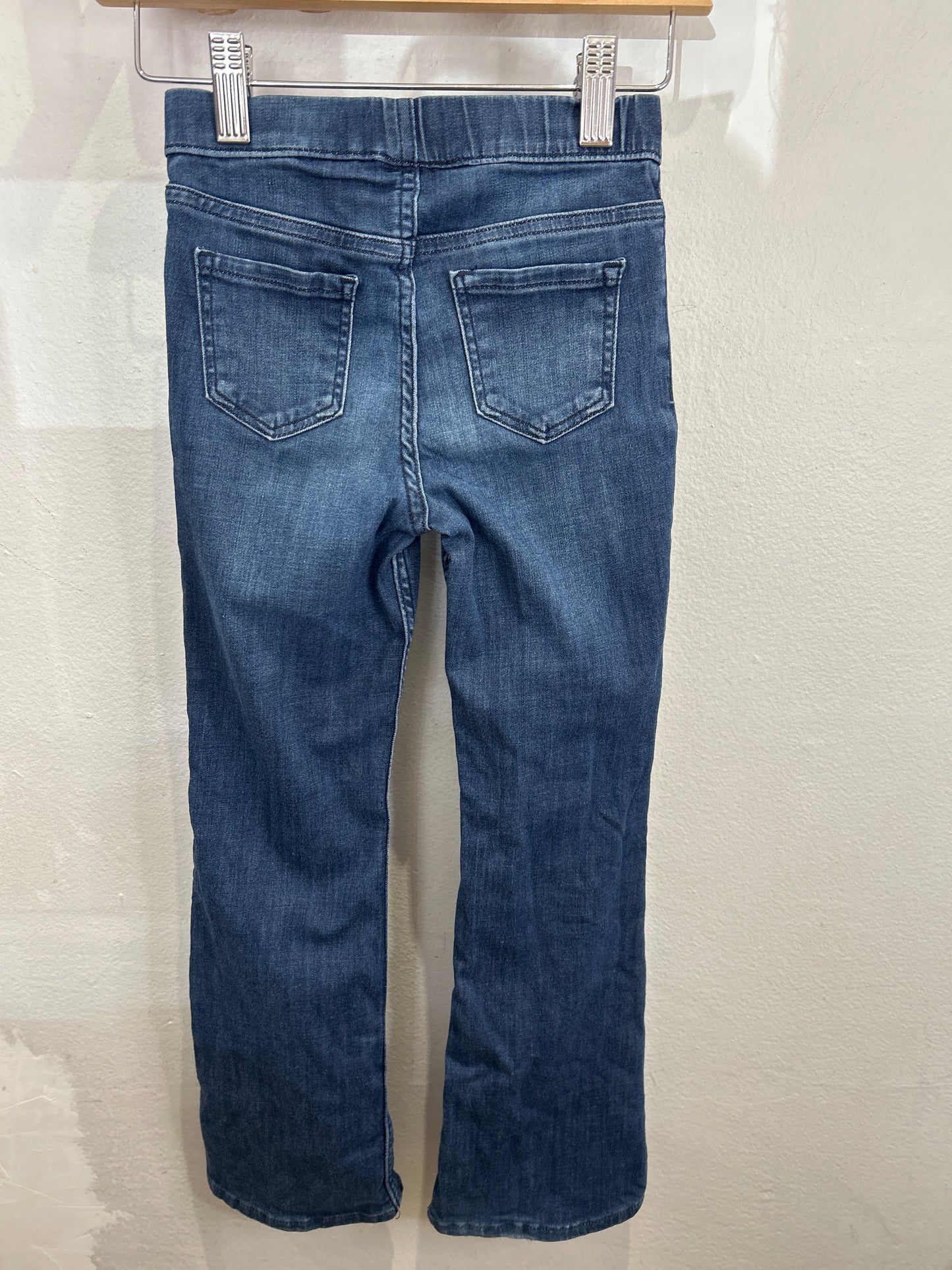 Dark wash flare jeggings 6-7y
