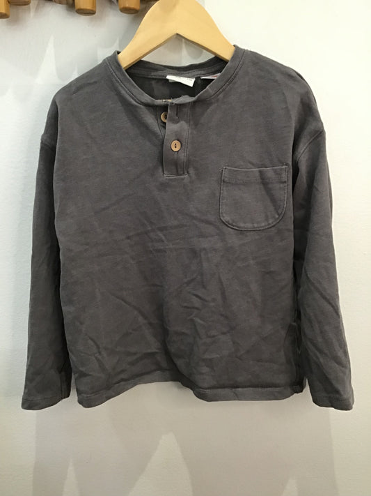 Longsleeve ash henley 4-5y