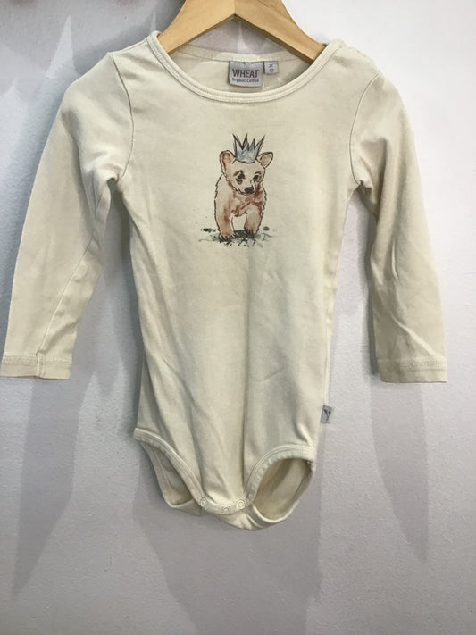 Wheat Kids bear onesie 2y