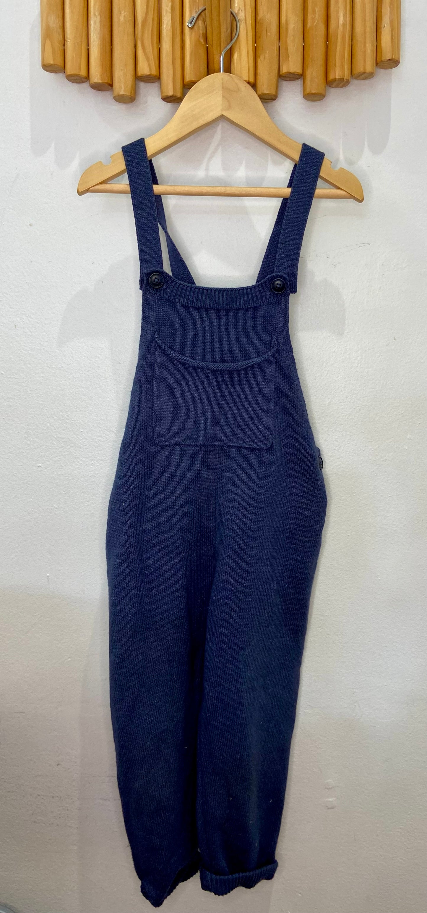 Navy sweater romper 3-4y