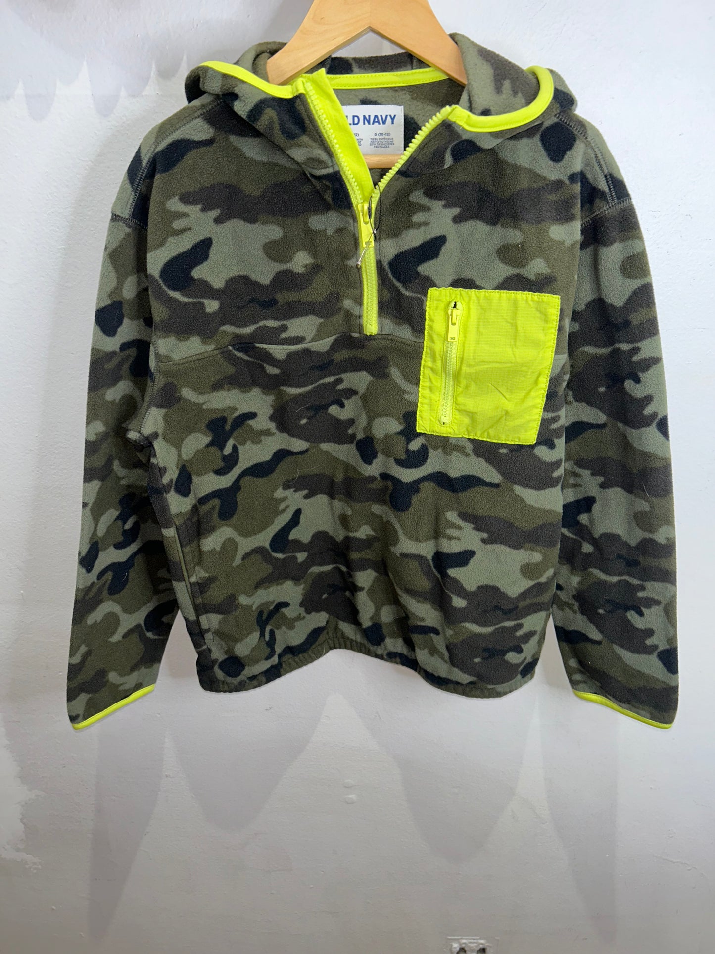 Camo quarter zip fleece 10-12y
