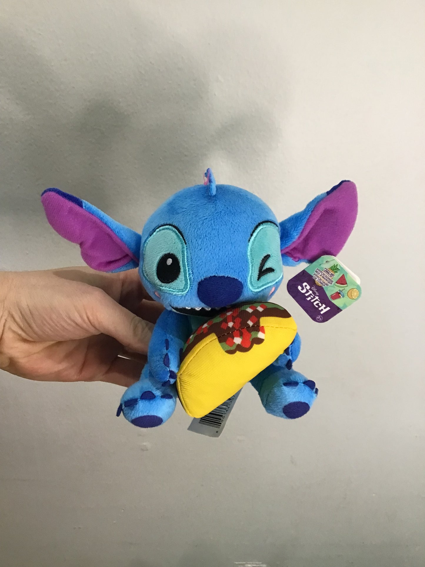 Stitch feed me plush- new