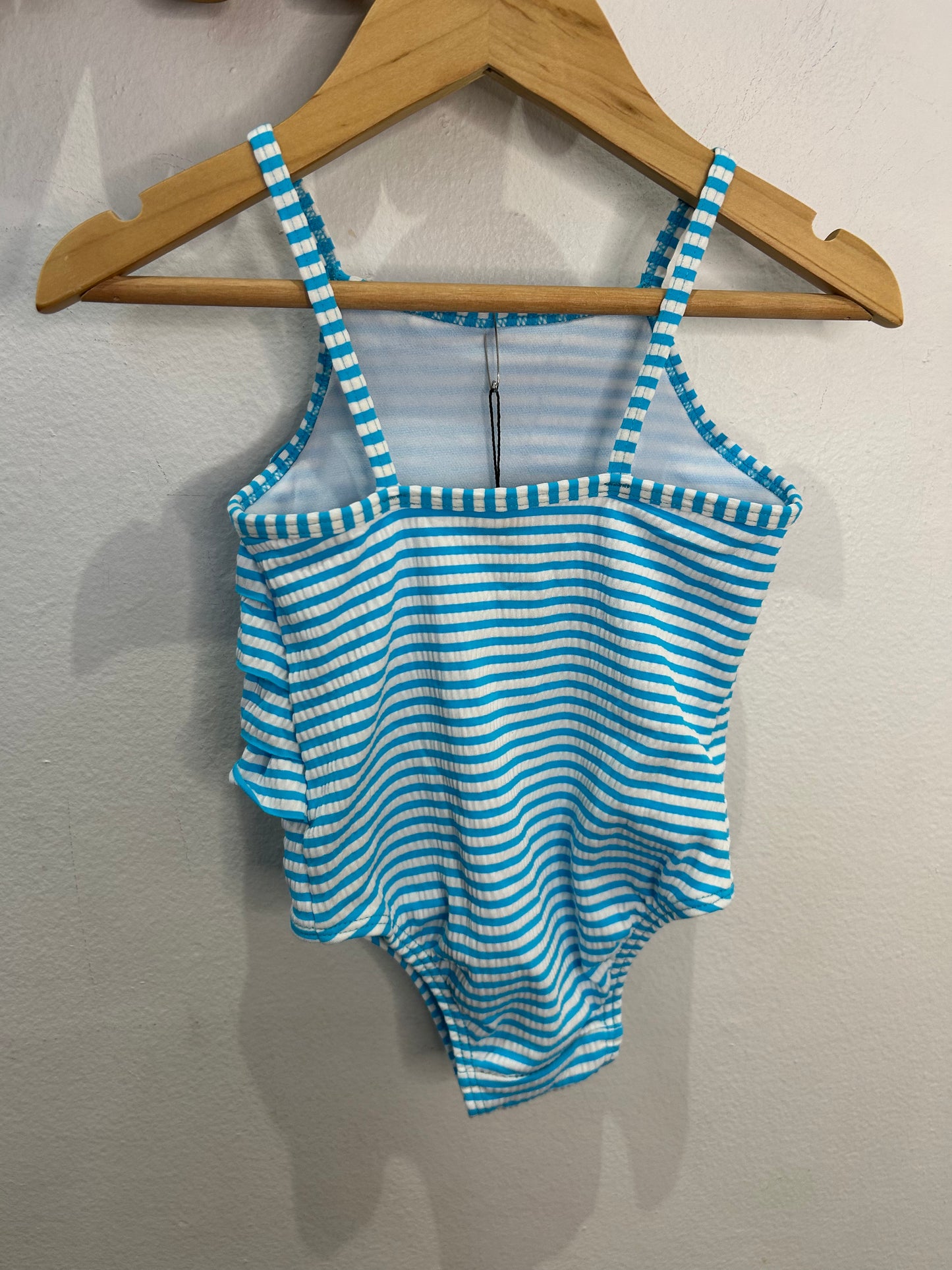 Light blue stripes swimsuit 12-18m