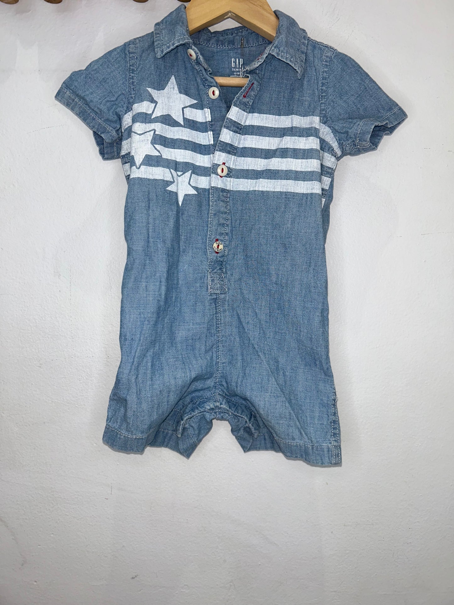 Stars and Stripes Romper 12-18m