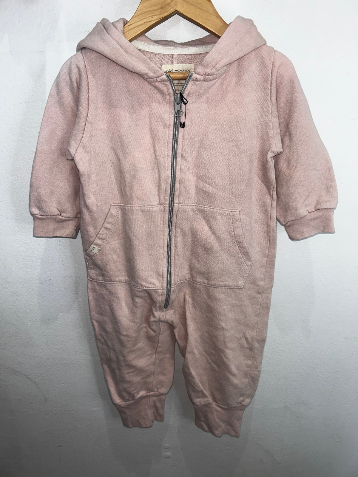 Minimioche pink biker romper 18-24m