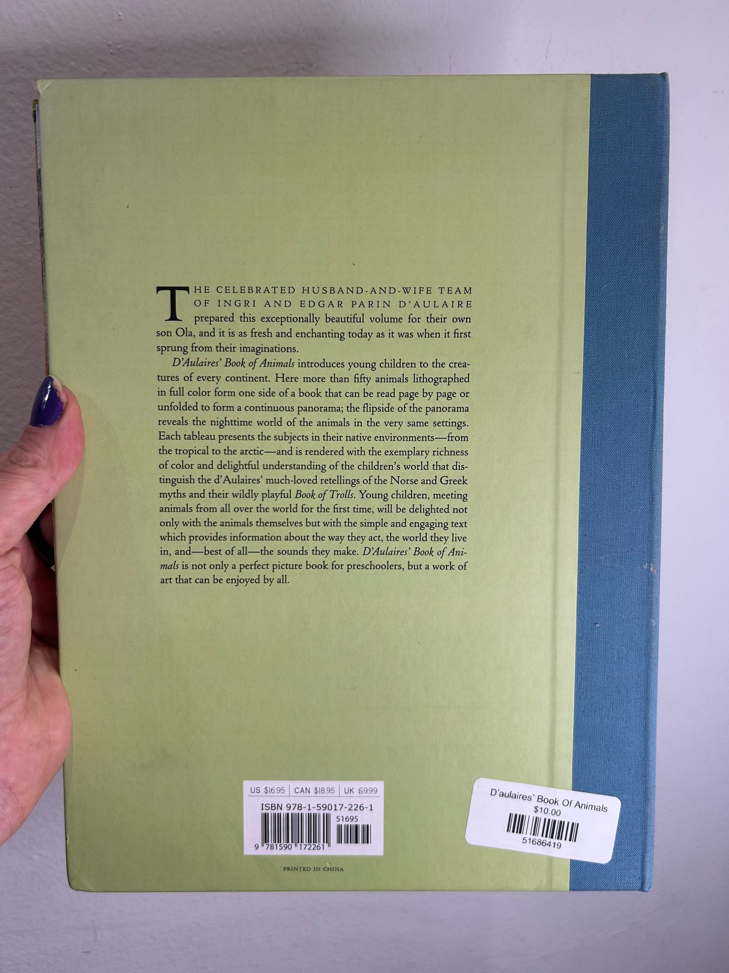 D’aulaires’ Book Of Animals