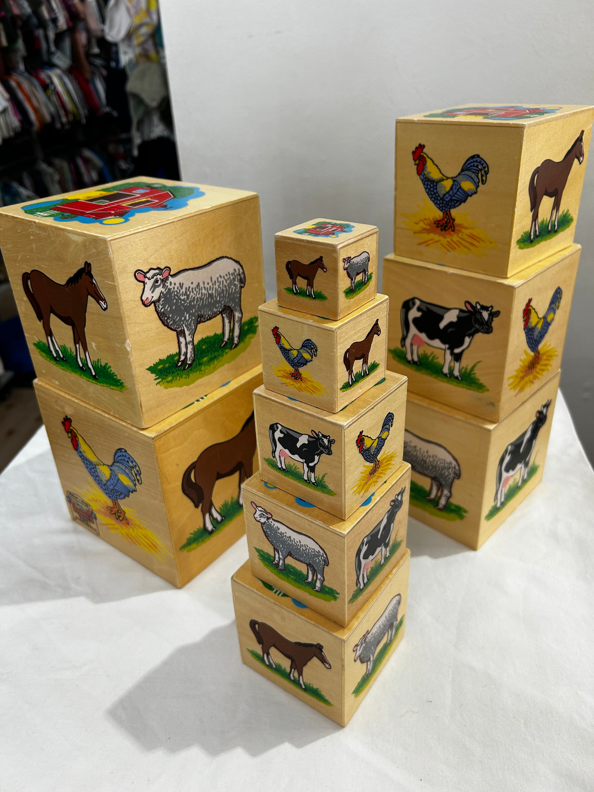 Melissa & Doug wooden animals stacker