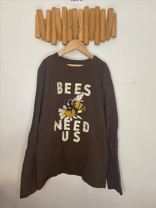 Bees Need Us long sleeve 12-13y