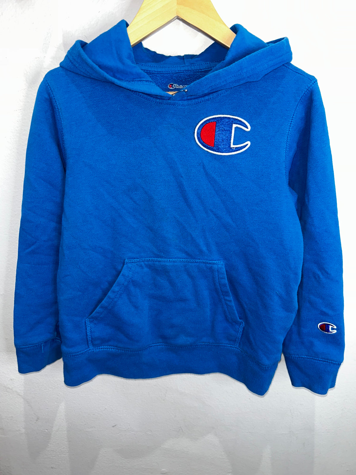 Champion blue hoodie 7y