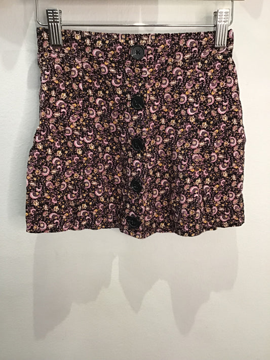 Dark floral mini skirt 4-5y