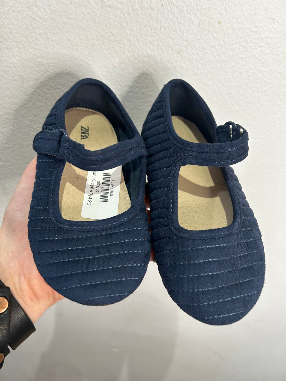 C8 blue Mary Janes
