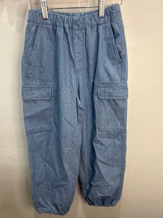 Chambray cargo pants 7-8y