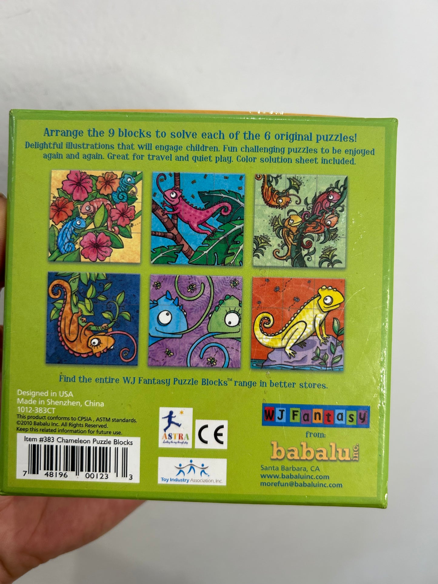 Chameleons puzzle block - 9 blocks