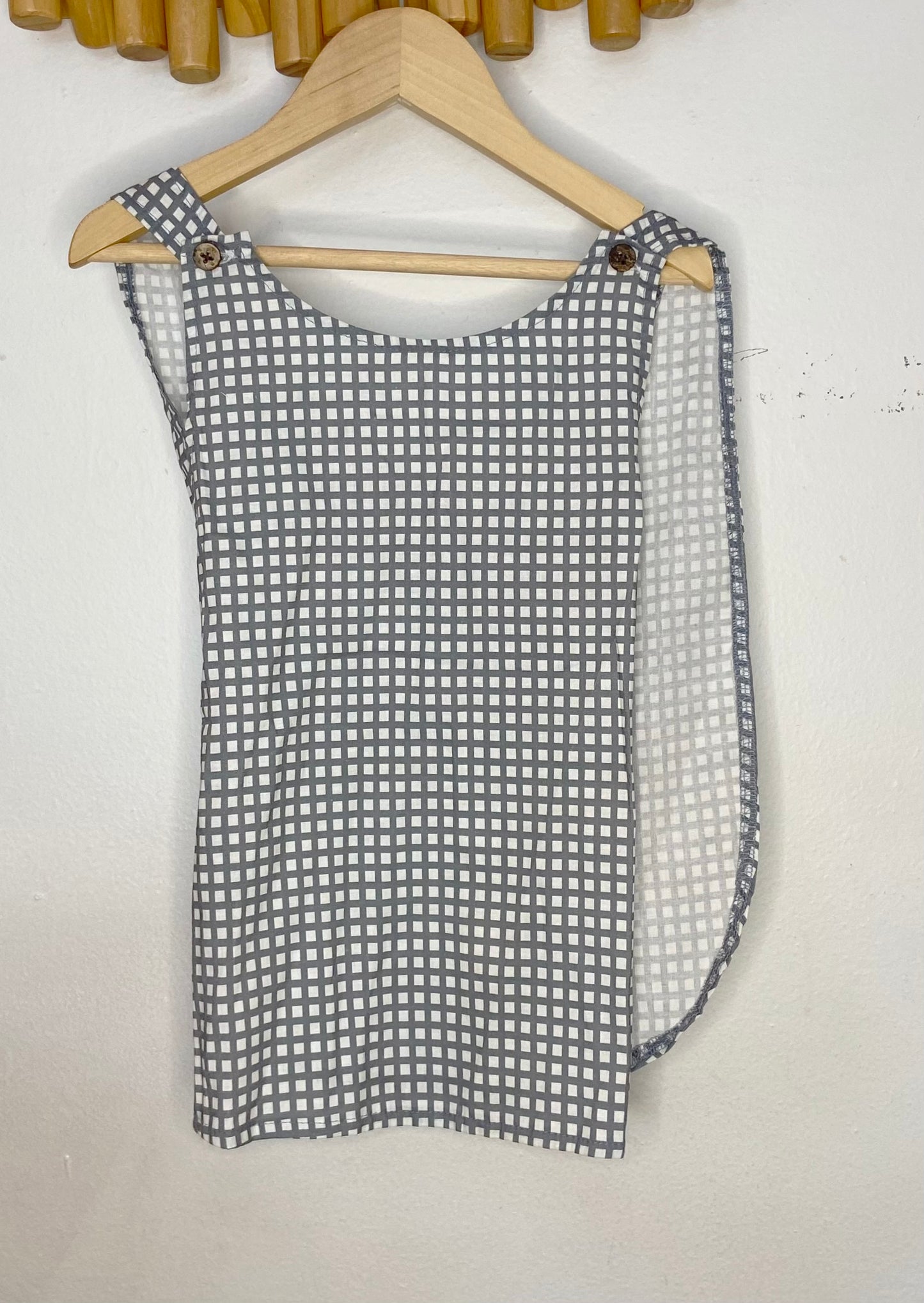 Napaani organic checkered open tanktop 4y