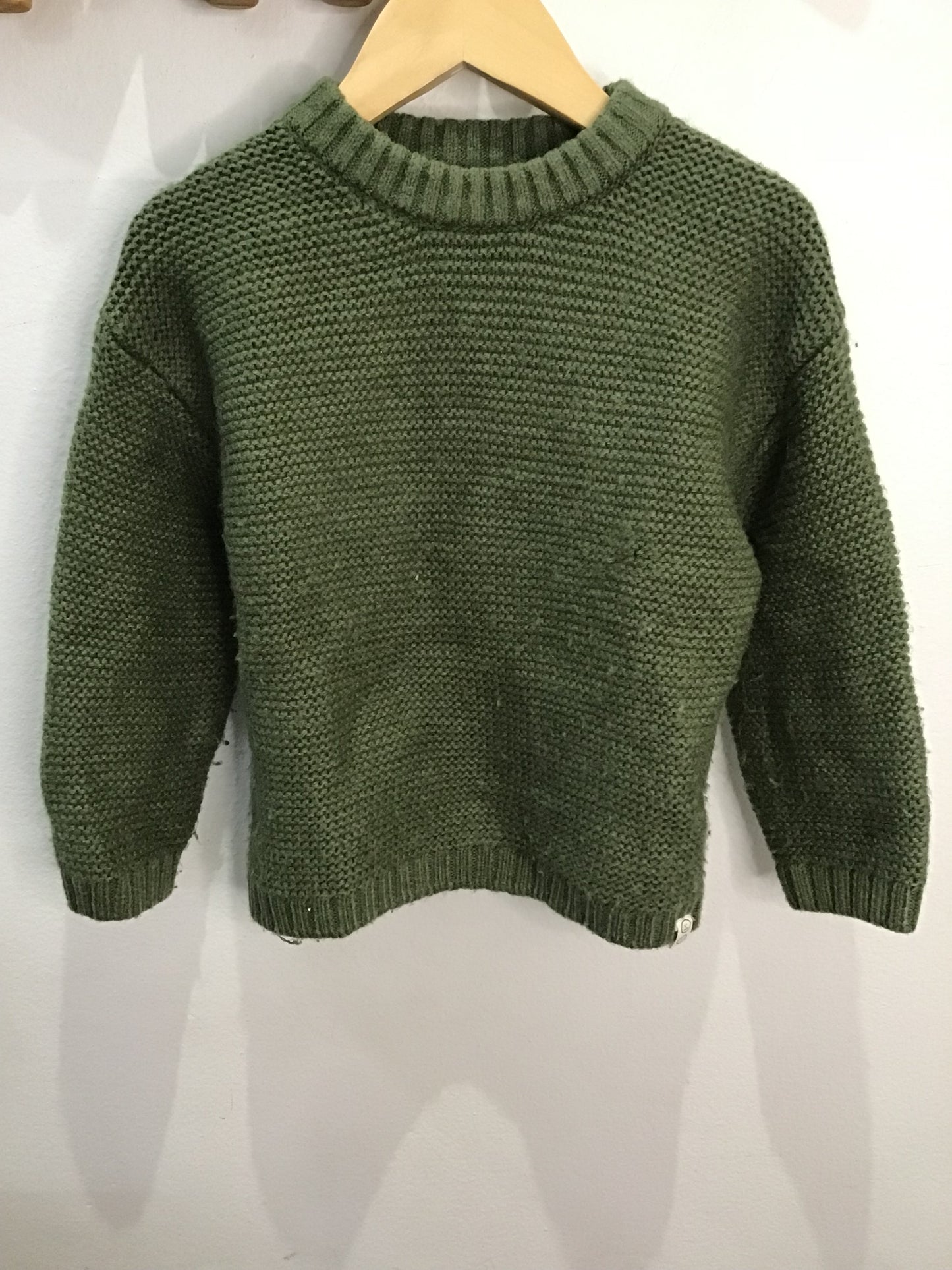 Sweater green soft knit 18-24m*