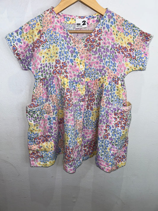 Cotton ON kids floral dress 2y NEW