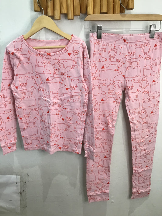 Pink animals pyjamas 10y