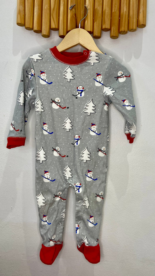 Hockey snowmen romper 12-18m