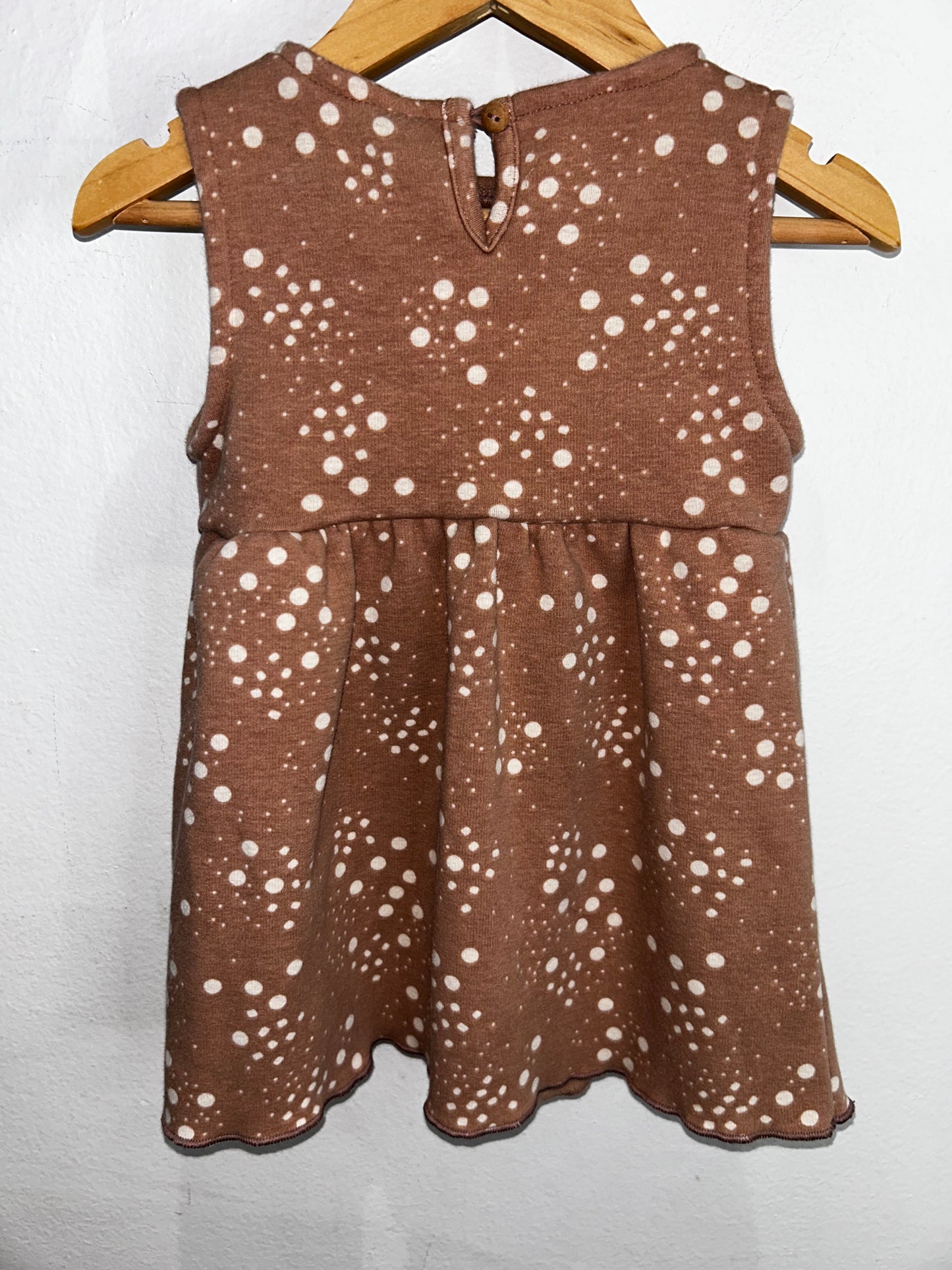 Peach pullover skirt romper 12-18m