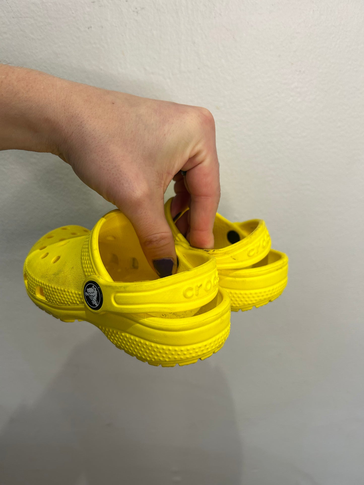 C9 yellow Crocs