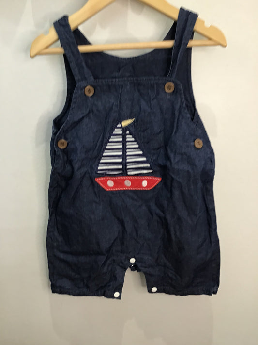 Shorty romper- boat 18-24m