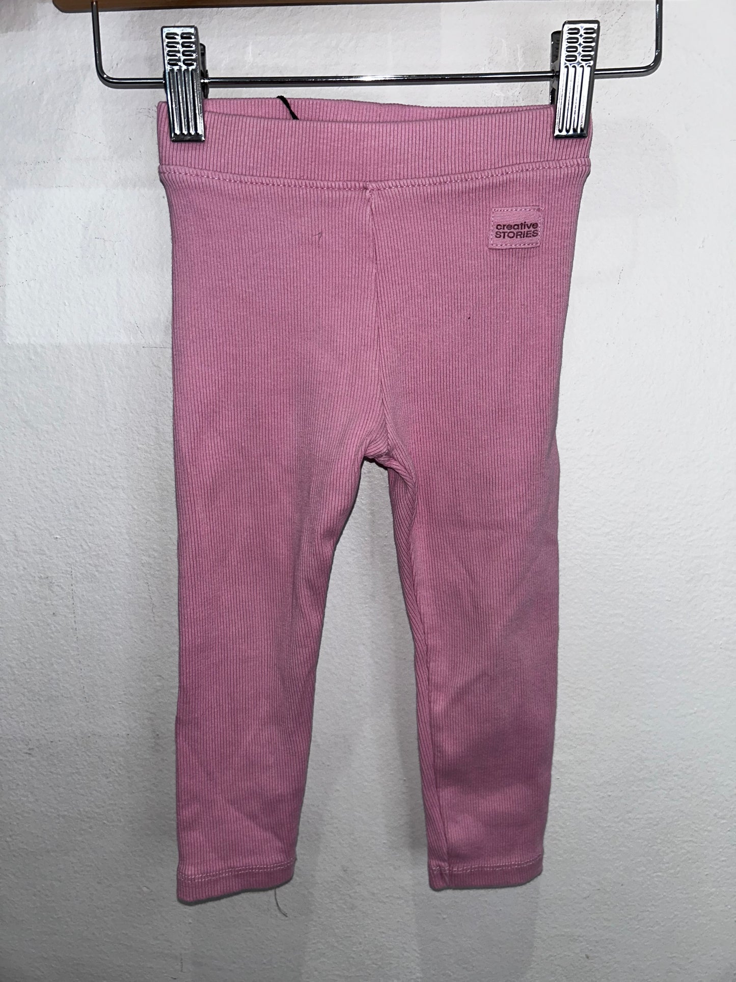 Bubble gum ribbed pants 2y