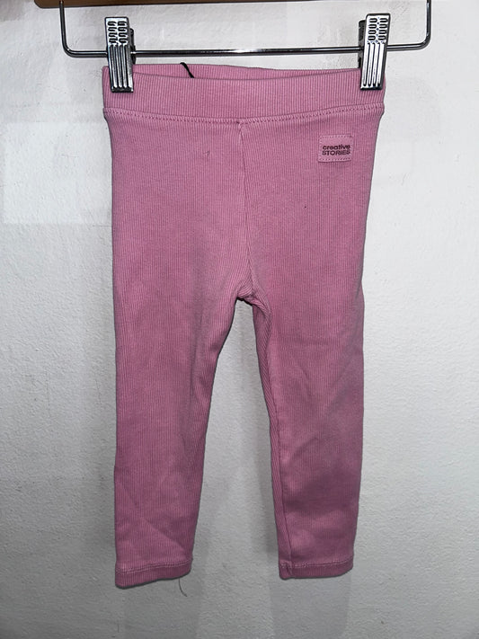 Bubble gum ribbed pants 2y