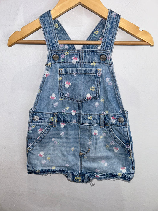 Minnie shorty denim romper 3y