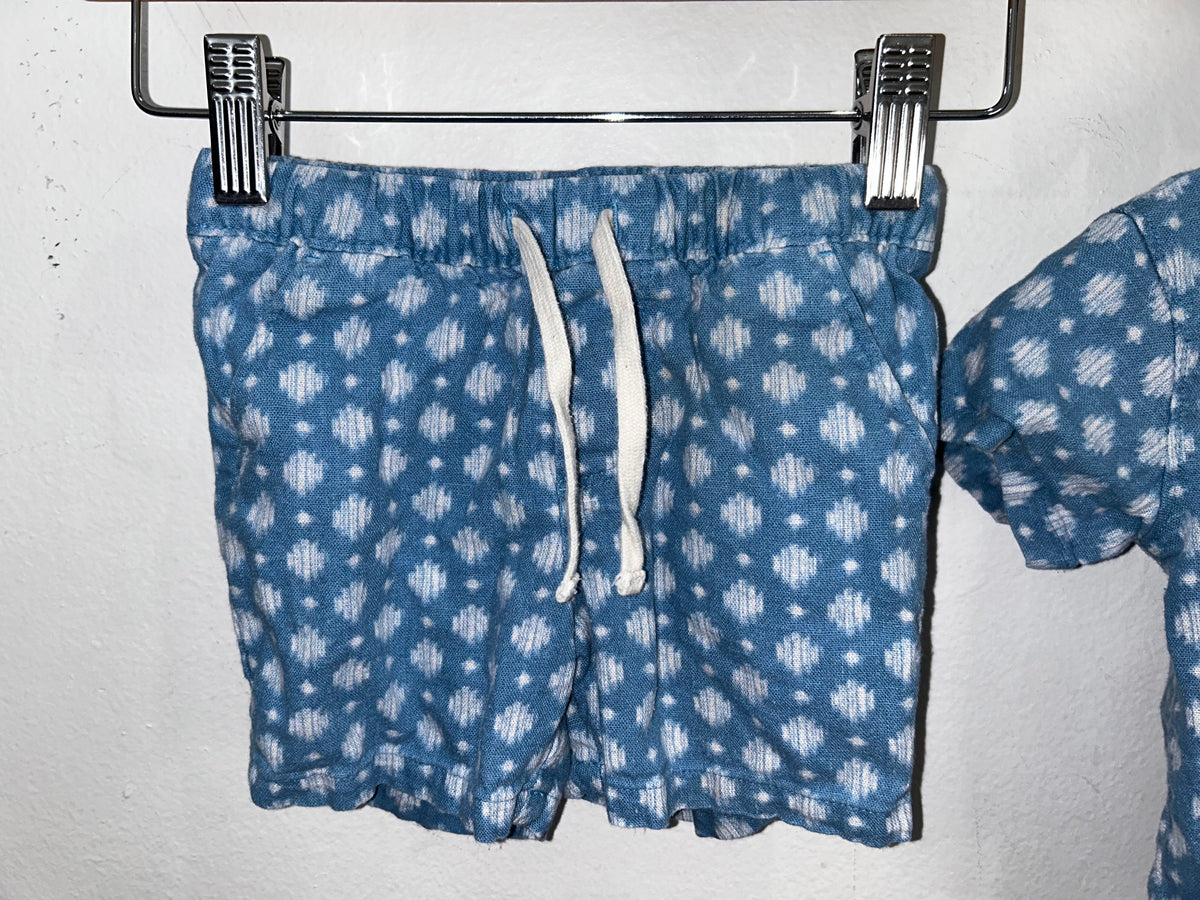 Blue batik set 12-18m