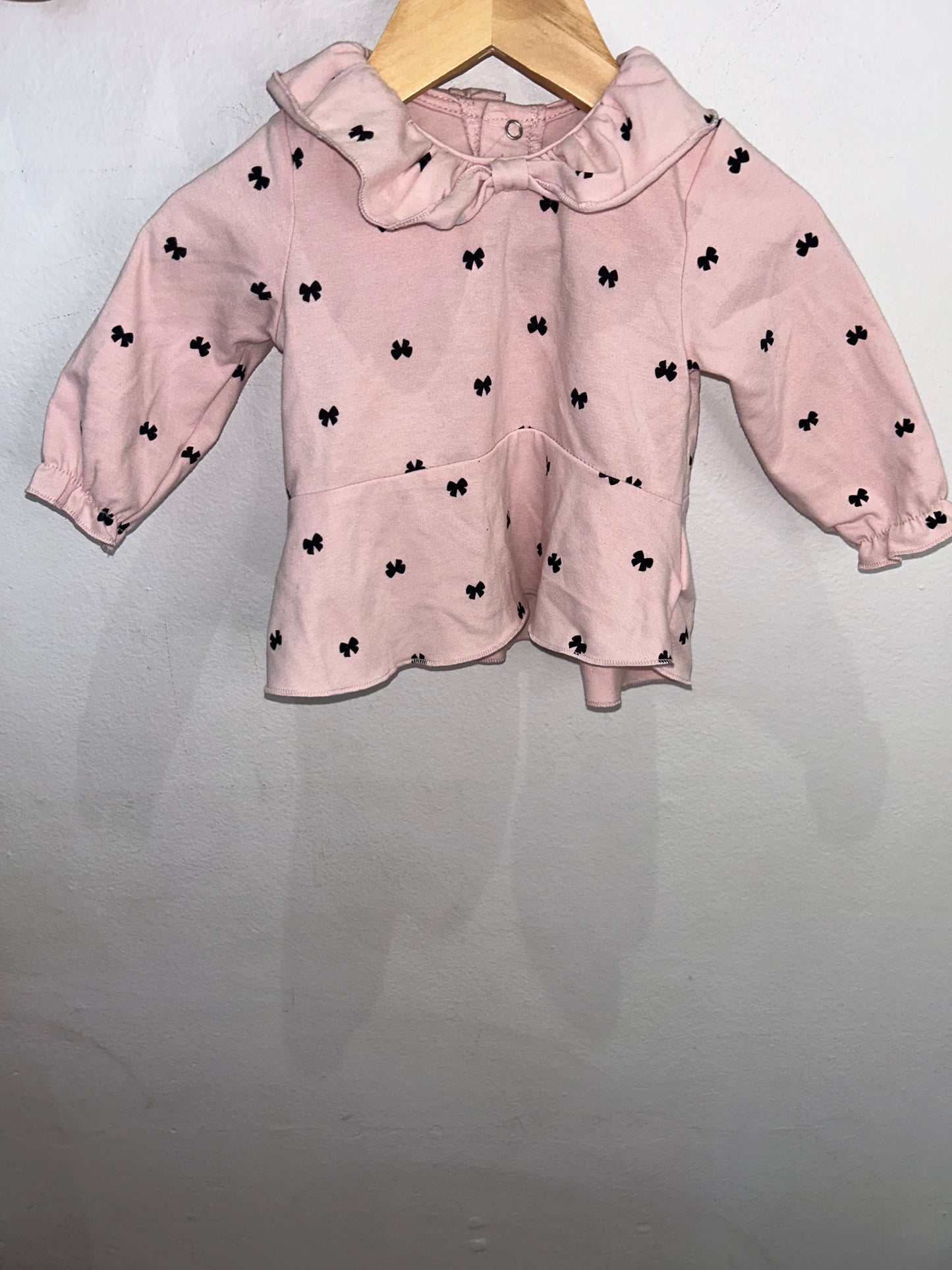 Pink bow set 6m