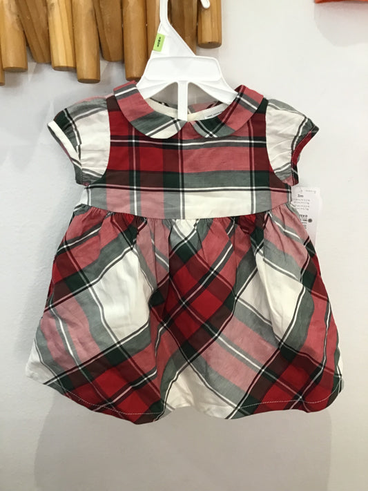 Fancy red and green dress 3m NEW