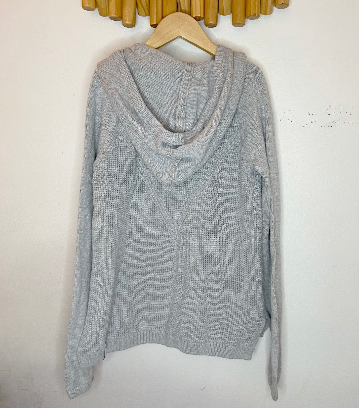 Ivivva grey waffle hoodie 10y