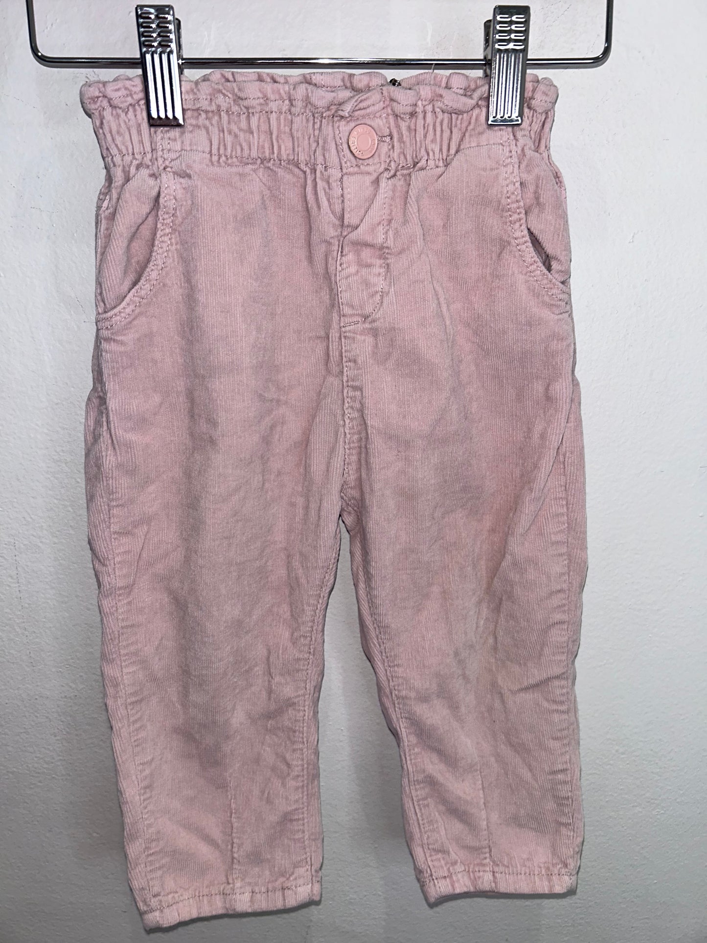 Light pink corduroy pants 18-24m