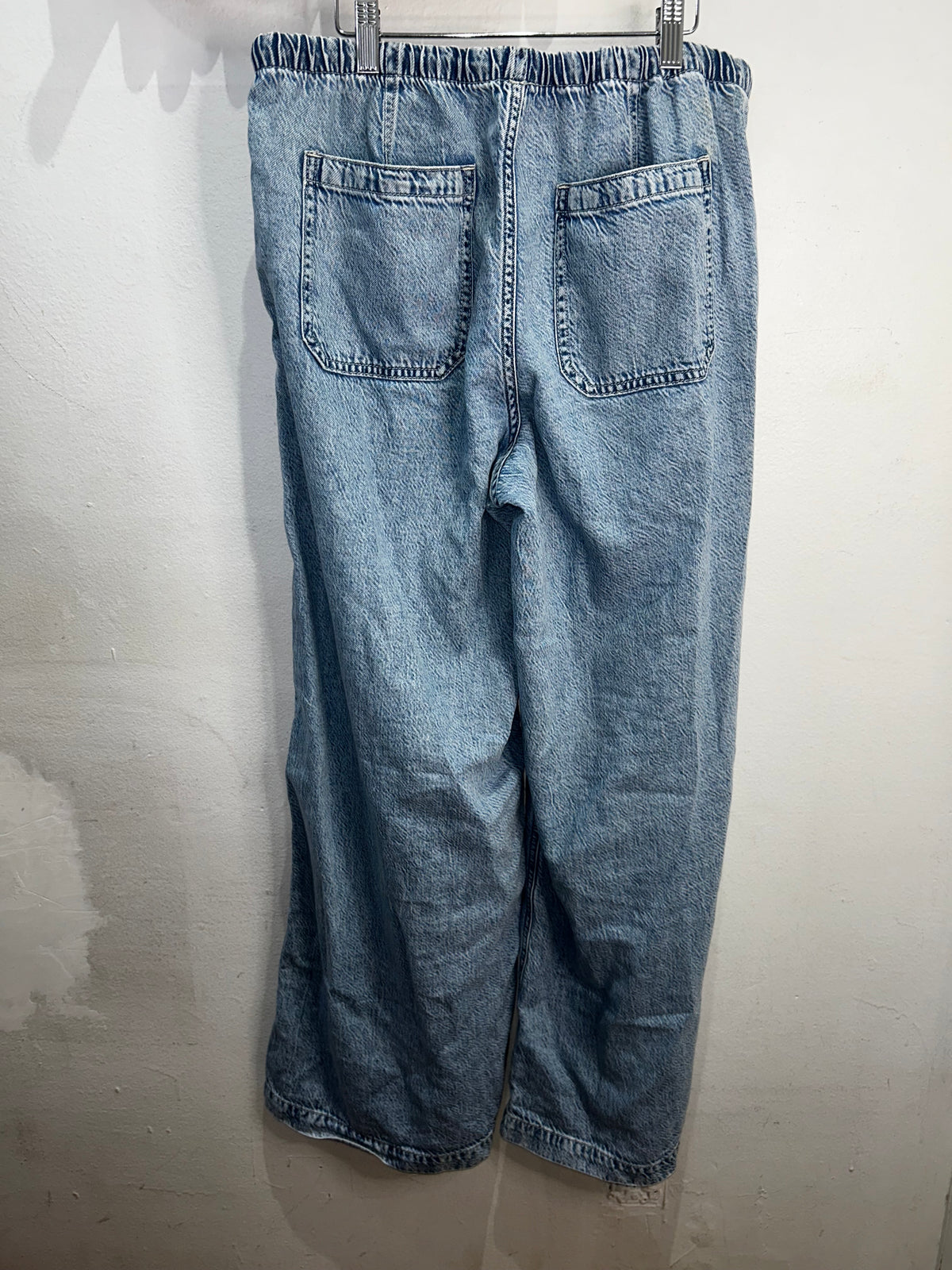 Drawstring wide leg jeans - adult M