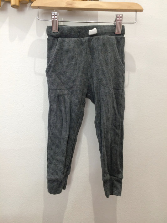 Petit Lem ash ribbed pants 2y