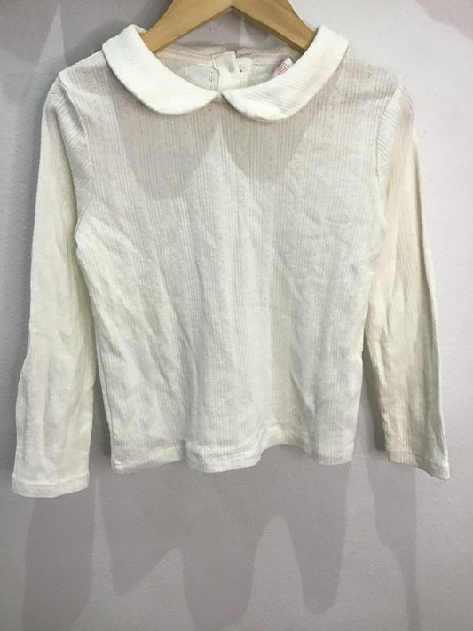 Collared embossed longsleeve 4y