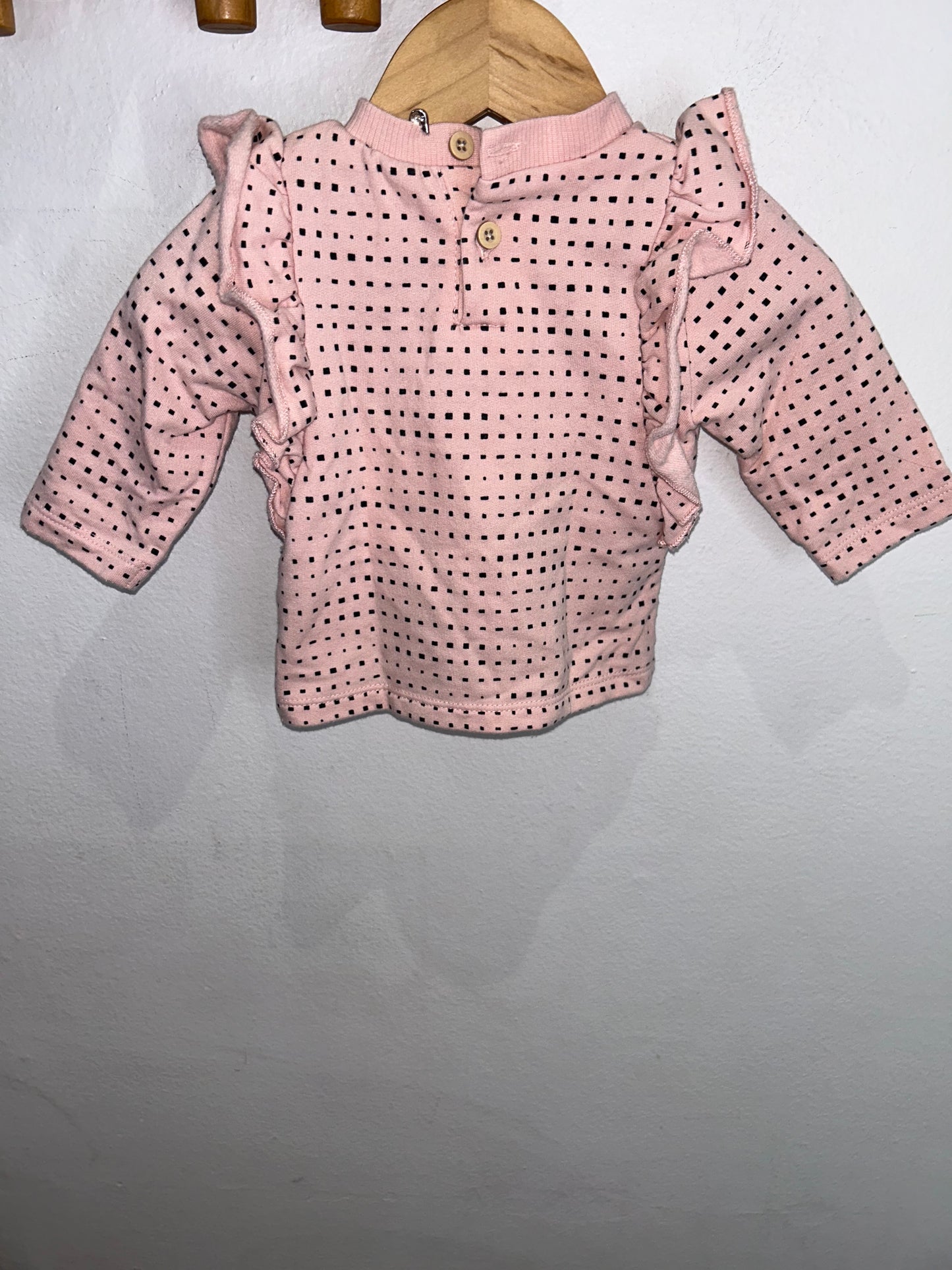 Pink squares jogger set 0-3m