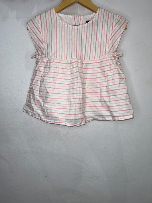 Pink stripes blouse 4-5y NEW