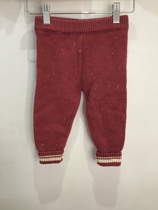 Maroon sweater pants 12-18m