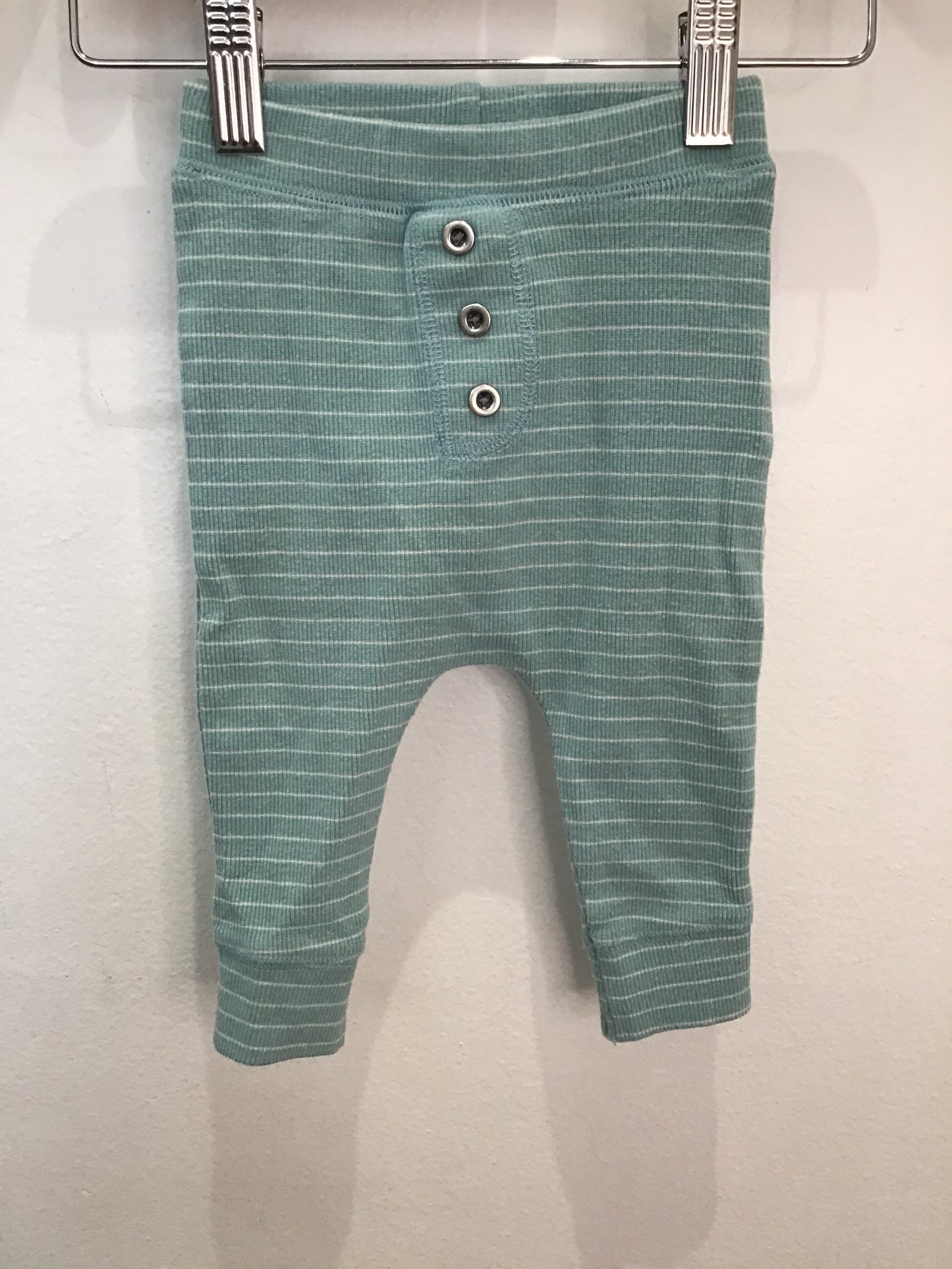 Cotton On Kids blue ribbed pants 3-6m