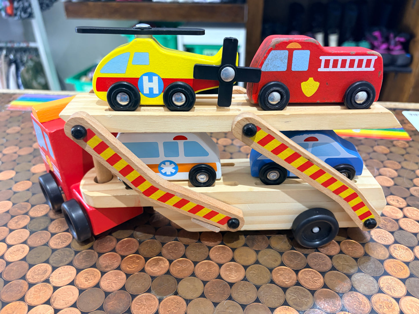 Melissa & Doug emegency vehicle carrier
