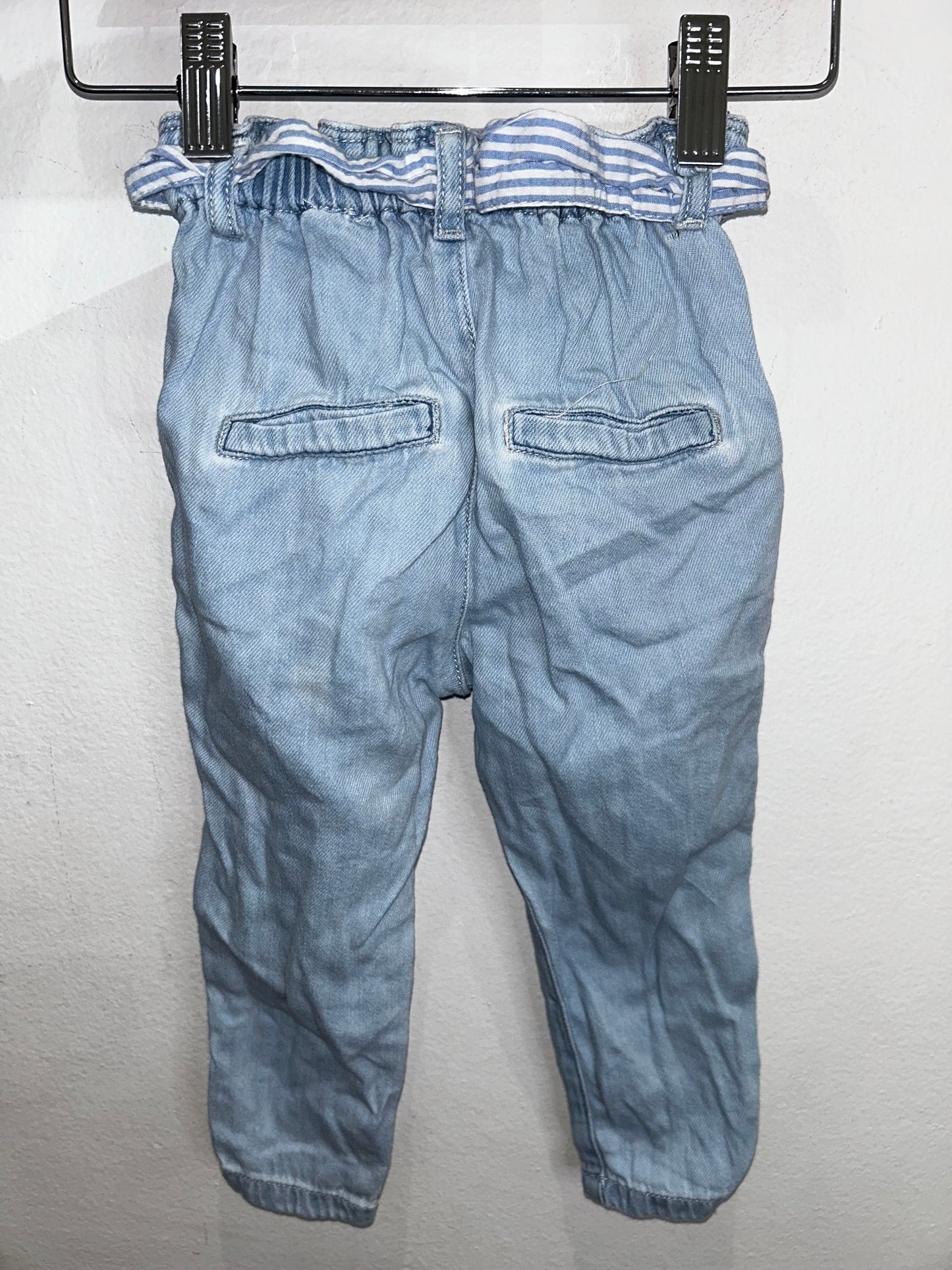Tie waist light wahs pants12-18m